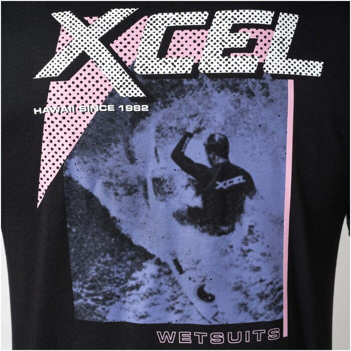 2024 Xcel Mens Throwback Long Sleeve Tee MATS6TBK - Black